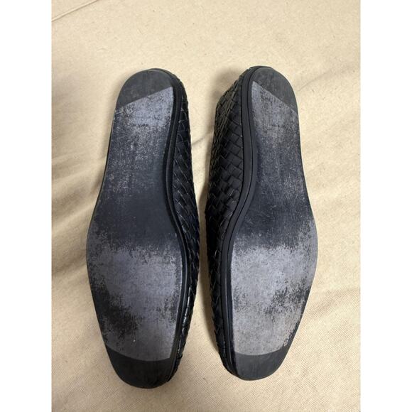 Bottega Veneta Shoes Black Intrecciato Woven Leather Mens Loafers Made in Italy - Picture 13 of 16
